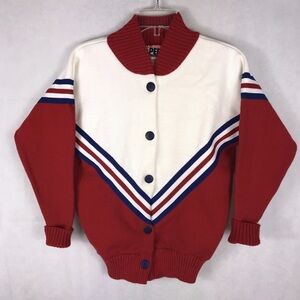 vintage pep threads 80s cheerleader sweater XS